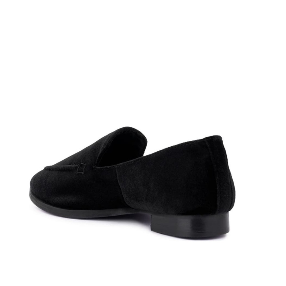 Rag & Co Black Luxe Lap Moc Toe Flat Women’s Size 8 Handcrafted - Picture 5 of 13